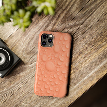 Slim Phone Case – Apricot Rain