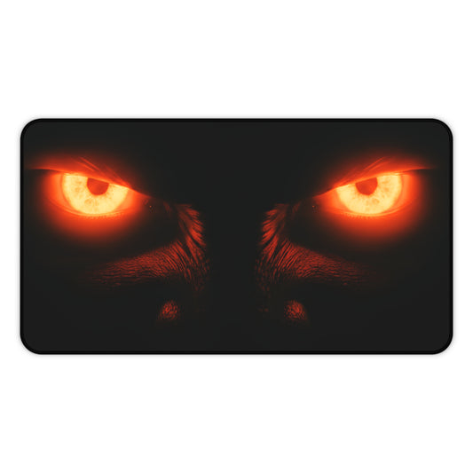 Neoprene Desk Mat – Blazing Monster Eyes