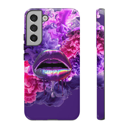 Protective Phone Case – Purple Haze Lips