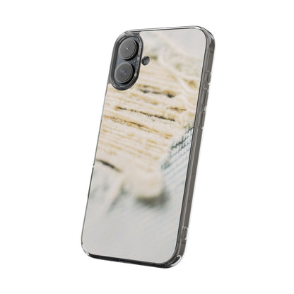 Clear Phone Case – Woven Warmth