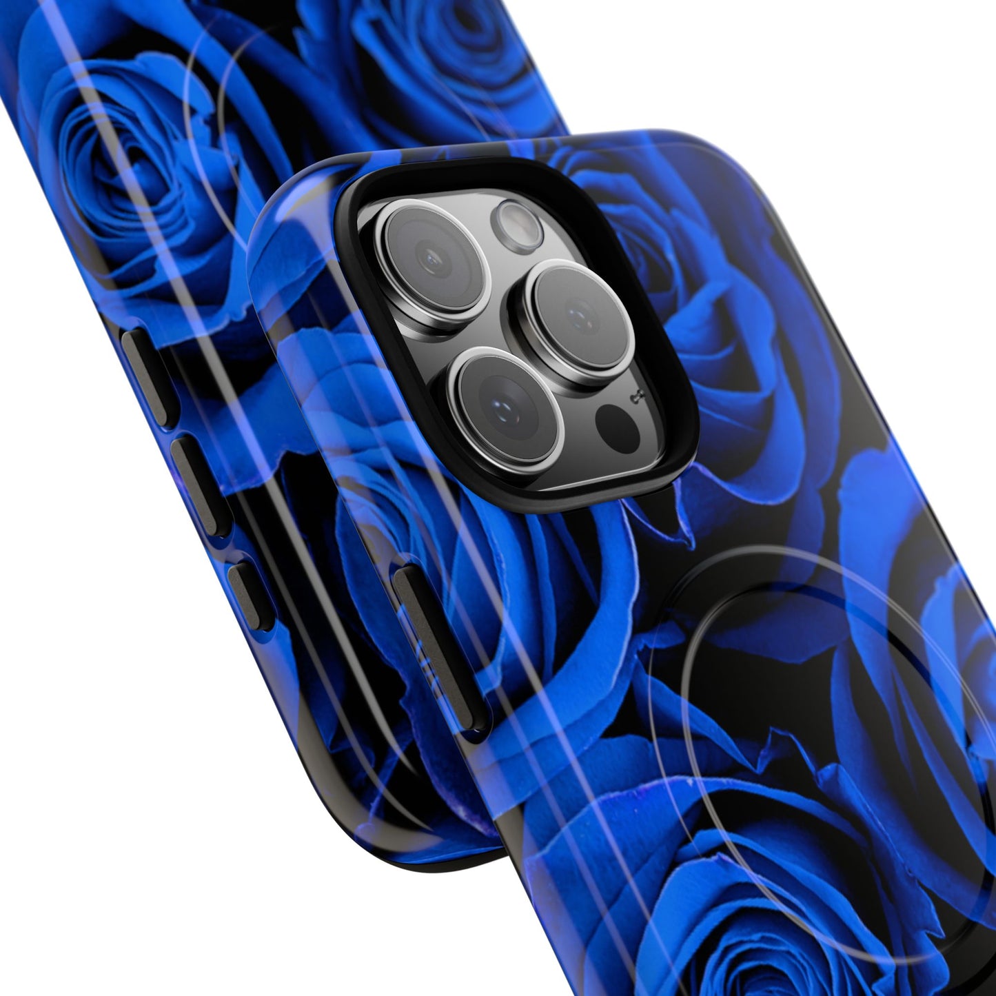 Protective Magnetic Phone Case – Midnight Bloom