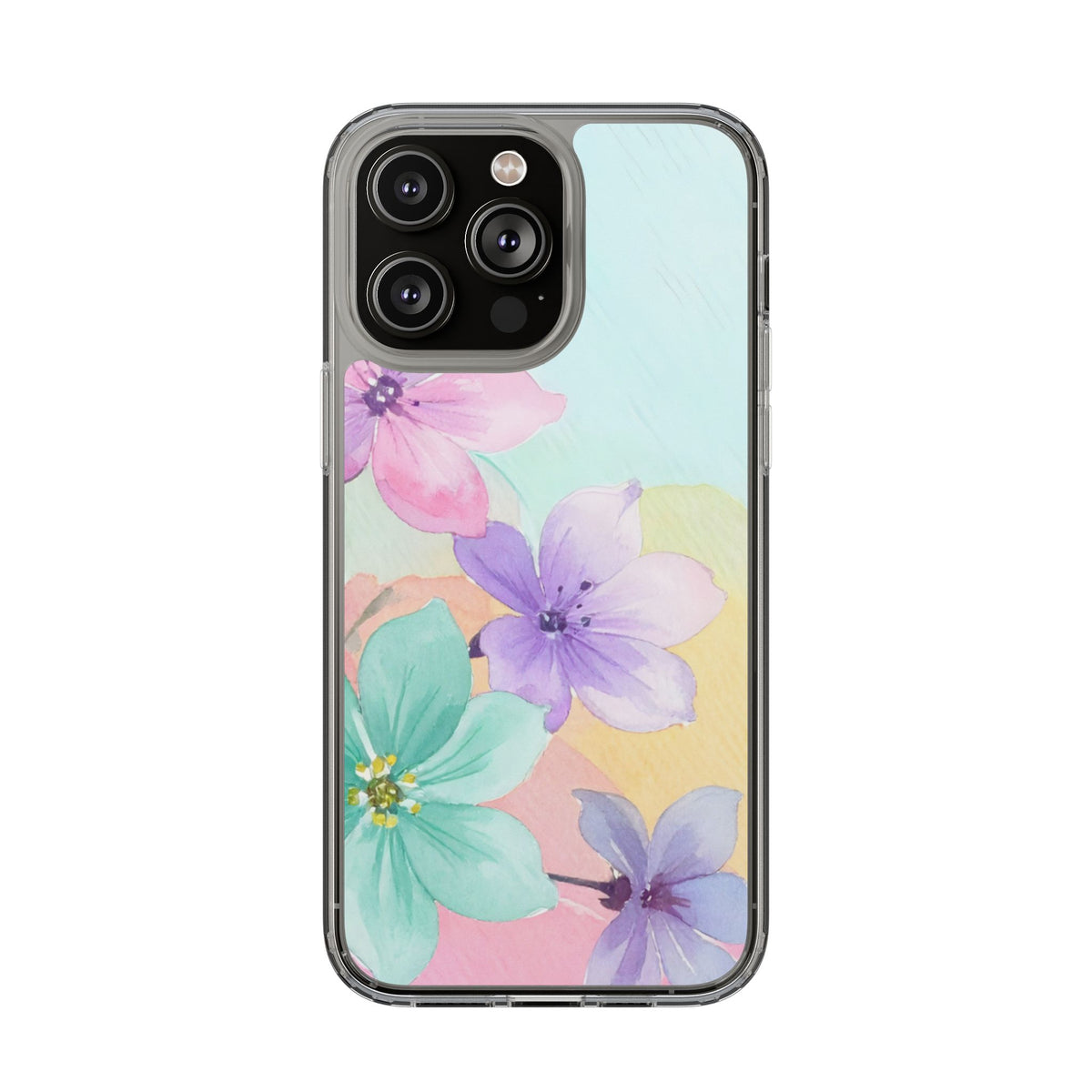 Clear Phone Case – Water Petal