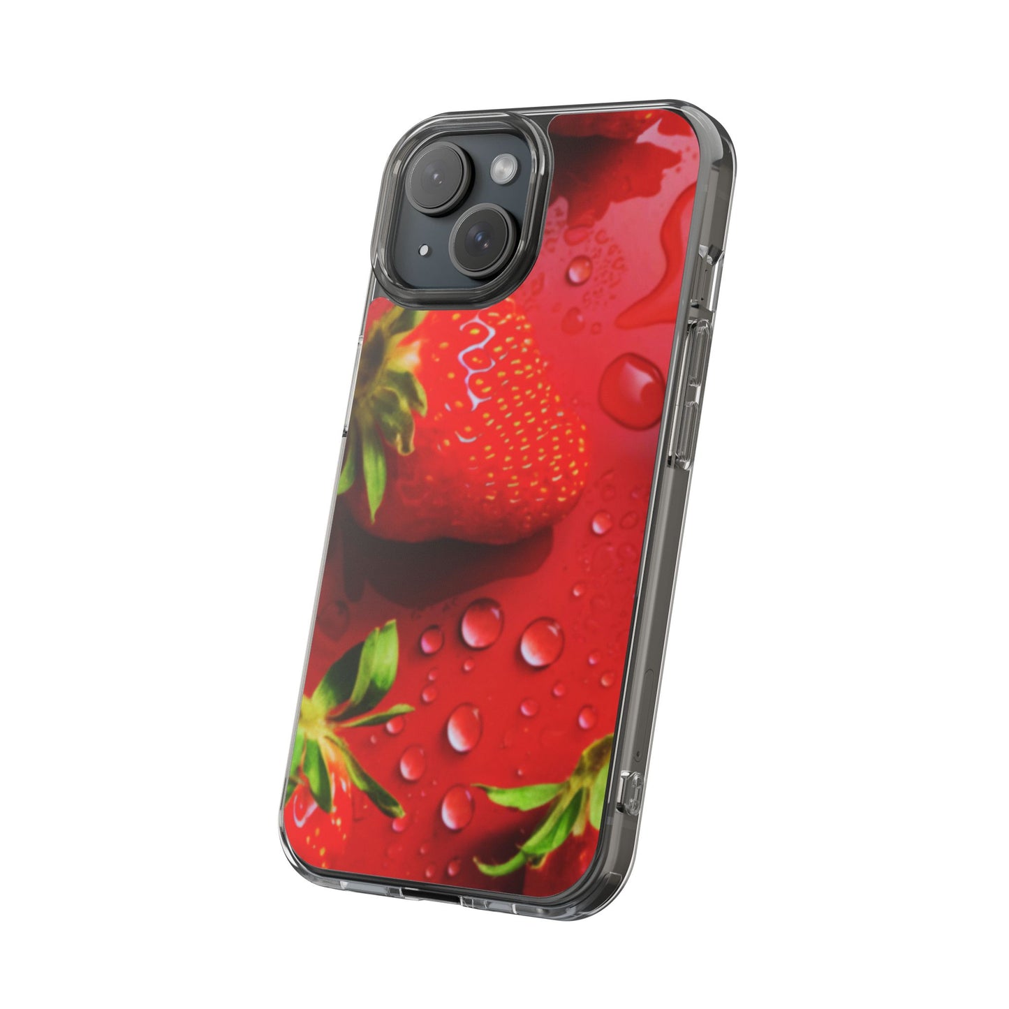 Clear Phone Case – Strawberry Drip