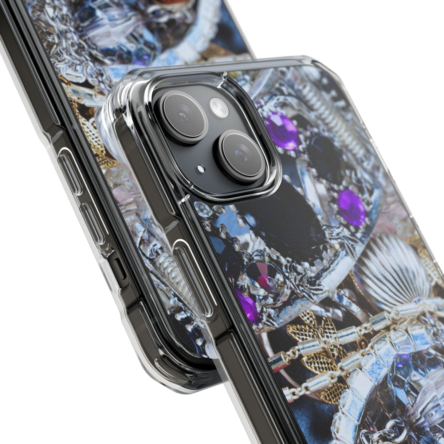 Clear Magnetic Phone Case – Chrome Jewel