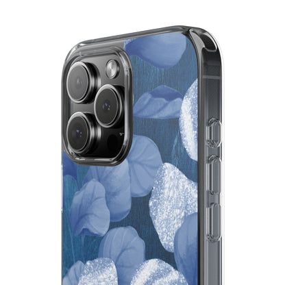 Clear Phone Case – October Blues – Compatible with iPhone 13–17 & Samsung Galaxy S25–S26 Series