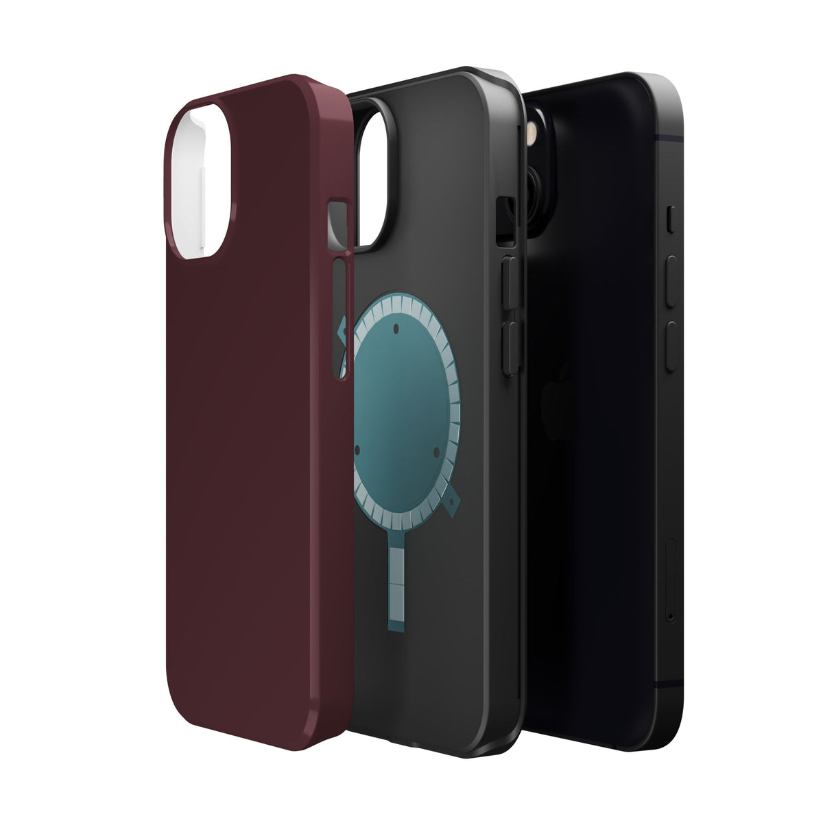 Wireless-Charging Compatible Case – Mulled Wine – Compatible with iPhone 13–17 & Samsung Galaxy S25–S26 Series