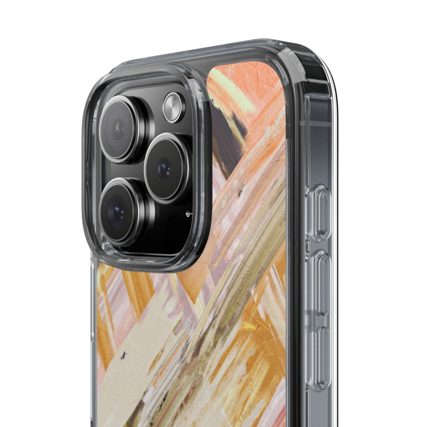 Clear Phone Case – Brush & Bronze
