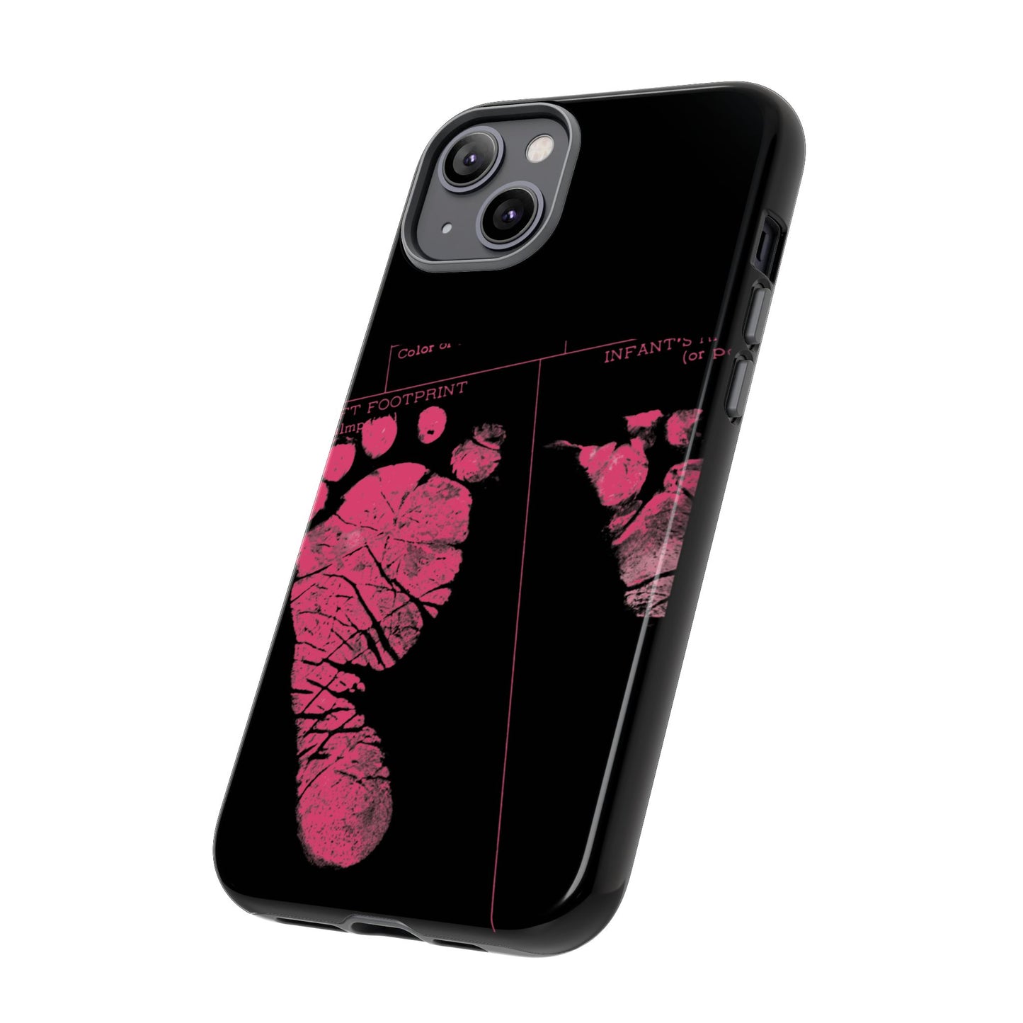Protective Phone Case – Mom’s Little Pink Footprints