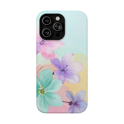 Impact-Resistant Phone Case – Water Petal