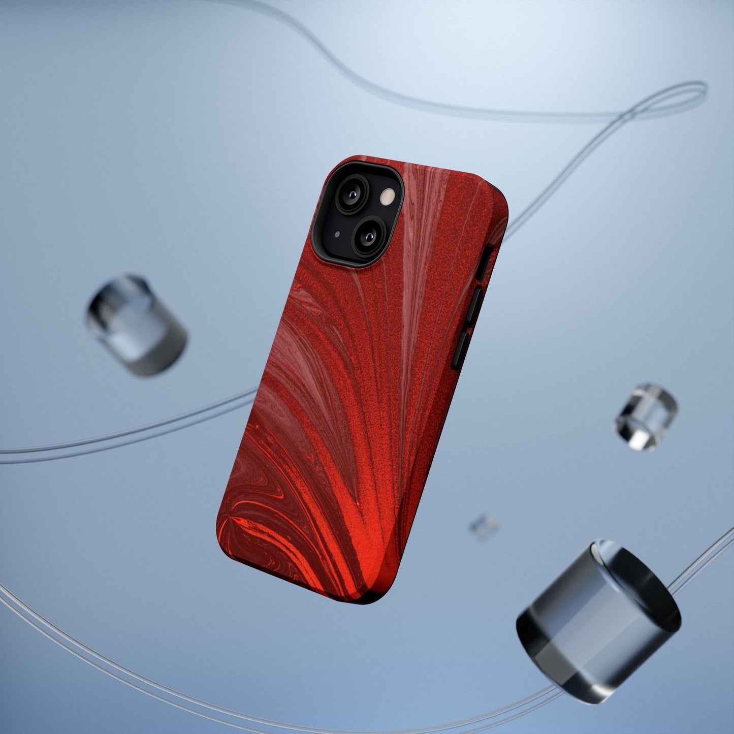 Impact-Resistant Phone Case — Crimson Current