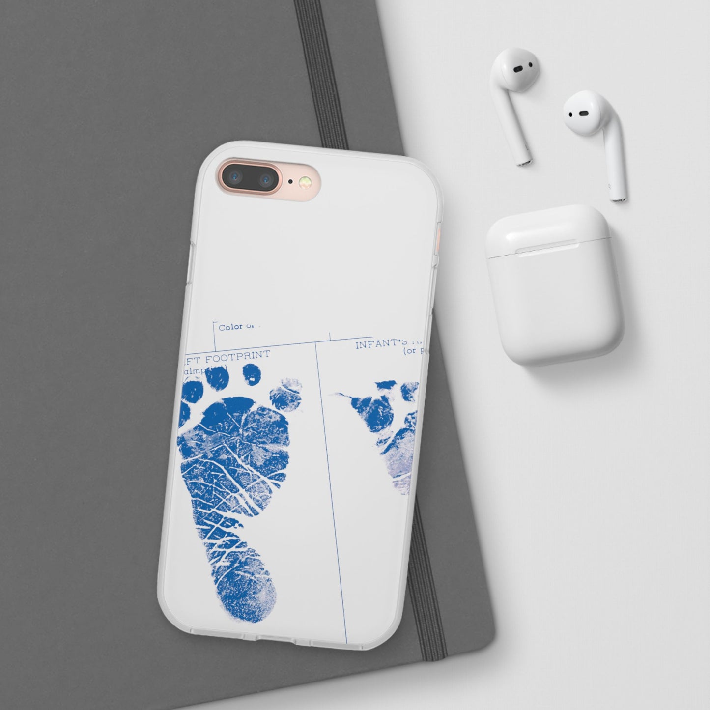 Flexi Case – Mom’s Little Blue Footprints
