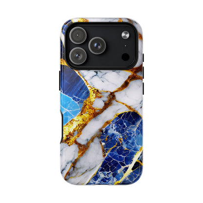 Protective Magnetic Phone Case – Sapphire Veins