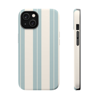 Wireless-Charging Compatible Case – Coastal Stripe
