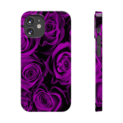 Slim Phone Case – Amethyst Roses