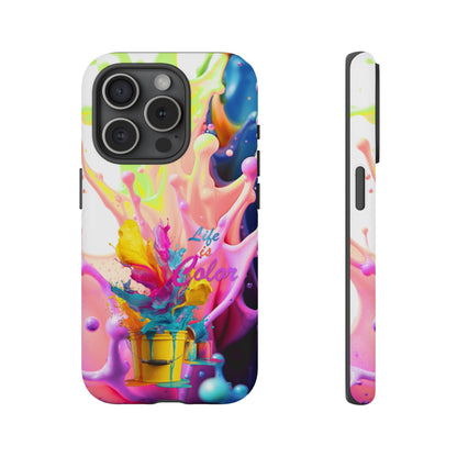 Color Splash Phone Case — “Life in Color” Protective Tough Case