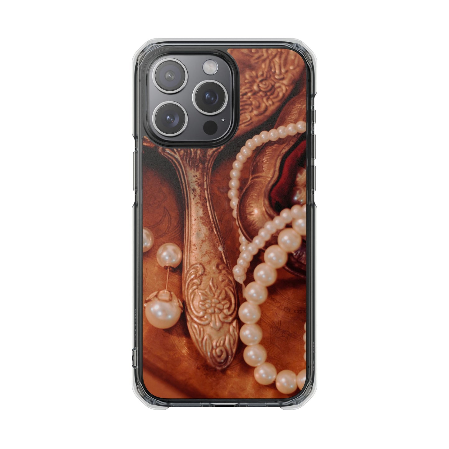 Clear Magnetic Phone Case – Bronze Vanity