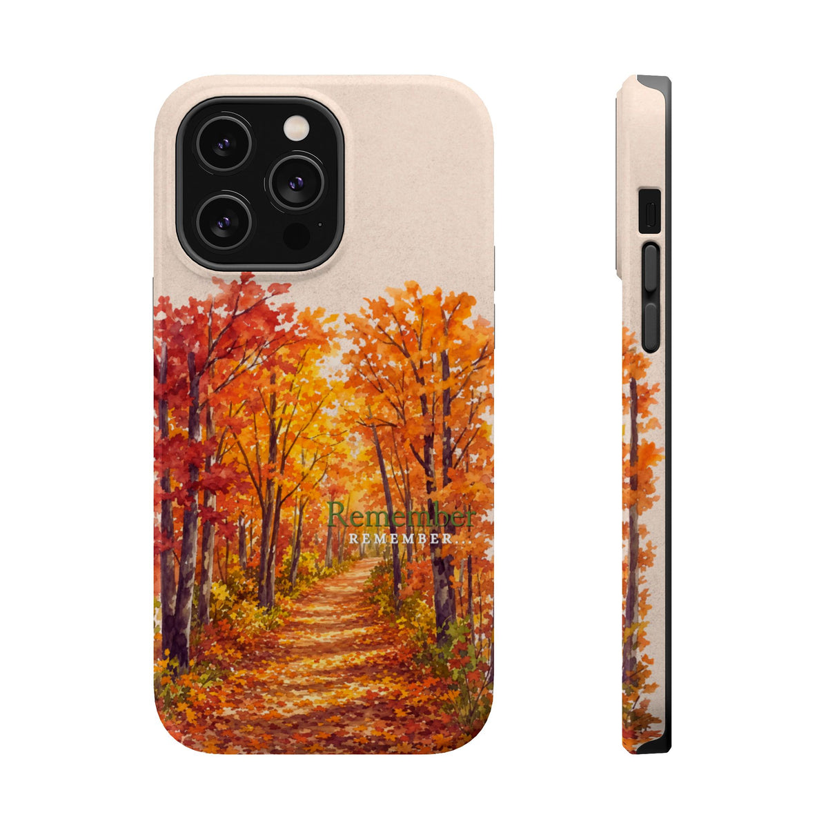 Wireless-Charging Compatible Case – Autumn Remembered – Compatible with iPhone 13–17 & Samsung Galaxy S25–S26 Series