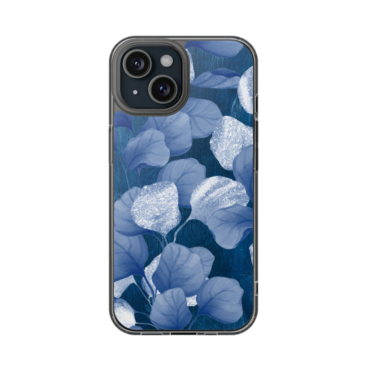 Clear Phone Case – October Blues – Compatible with iPhone 13–17 & Samsung Galaxy S25–S26 Series