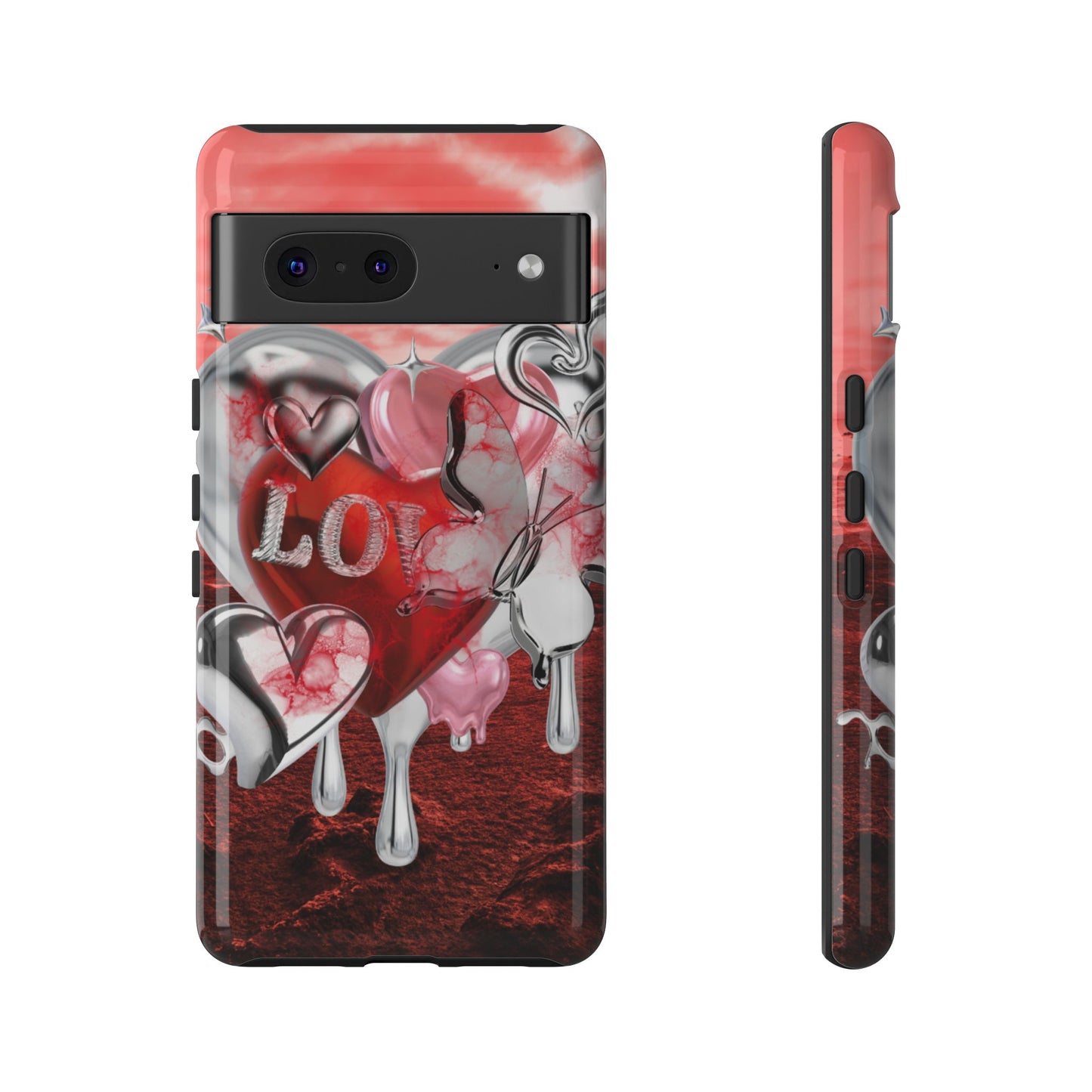 Protective Phone Case – Chrome Love