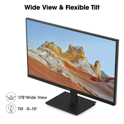 27" FHD 1080P Computer Monitor, 100Hz PC Monitor, Adaptive-Sync HDMI&DP Ports, E2711F