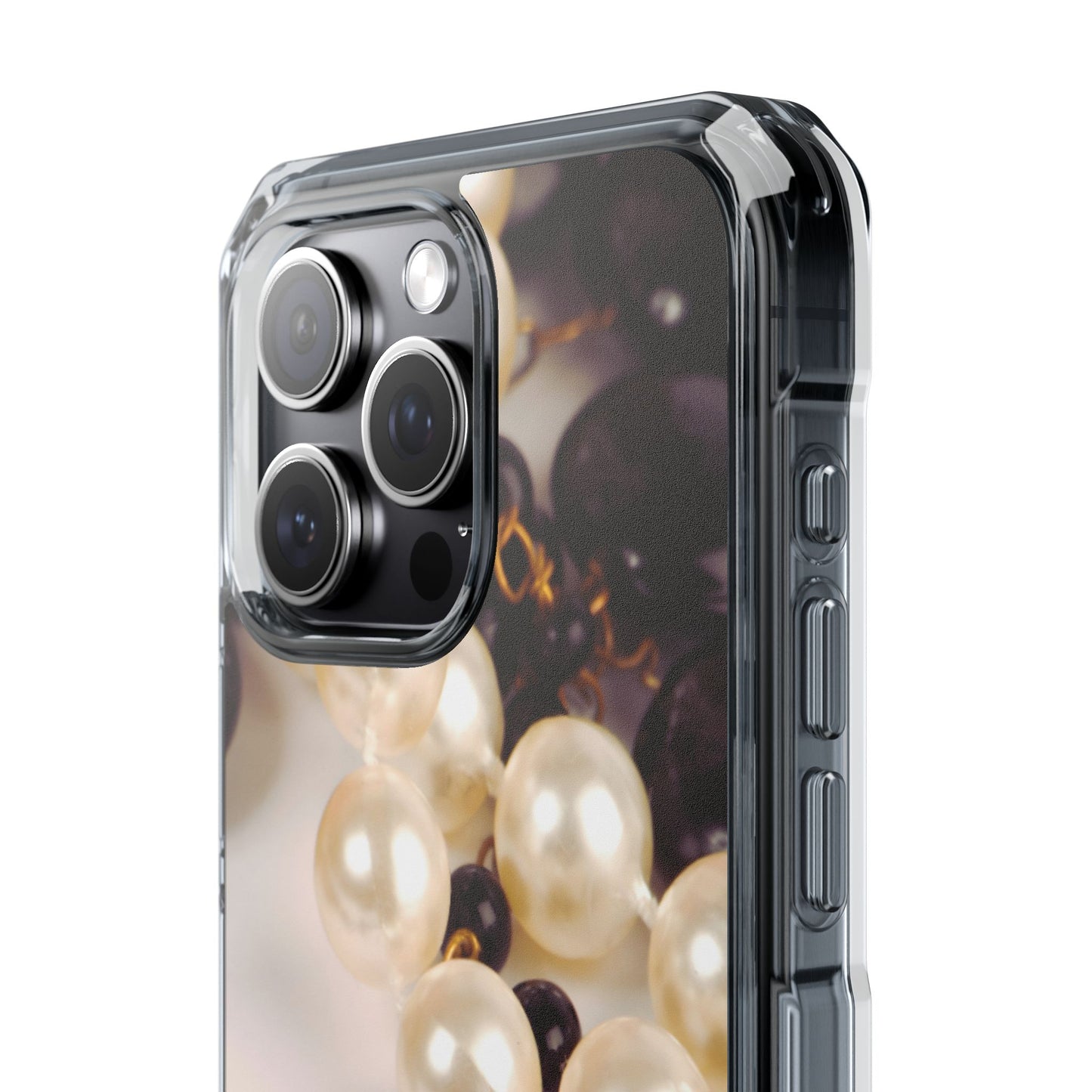 Clear Magnetic Phone Case – Noir Pearl