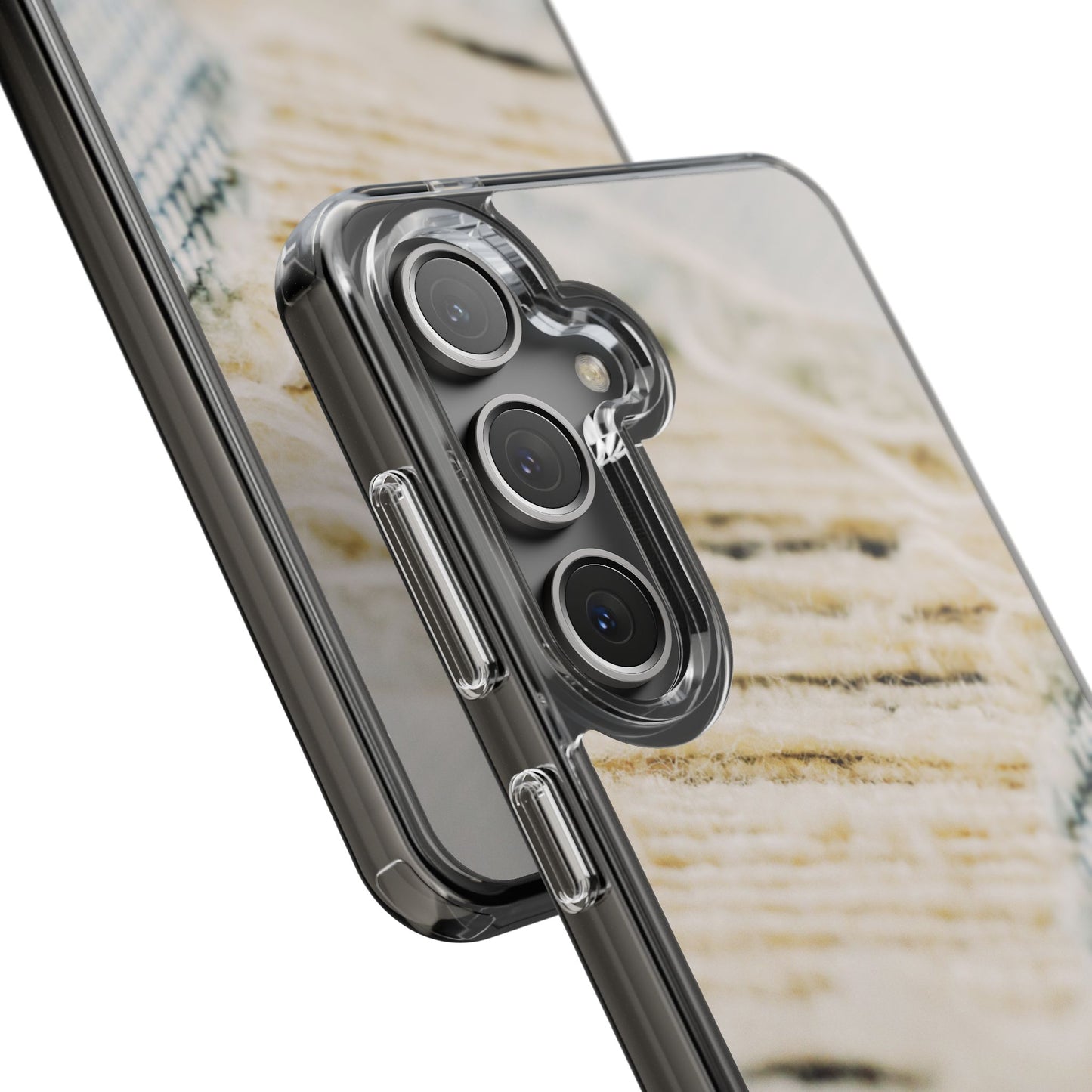 Clear Phone Case – Woven Warmth