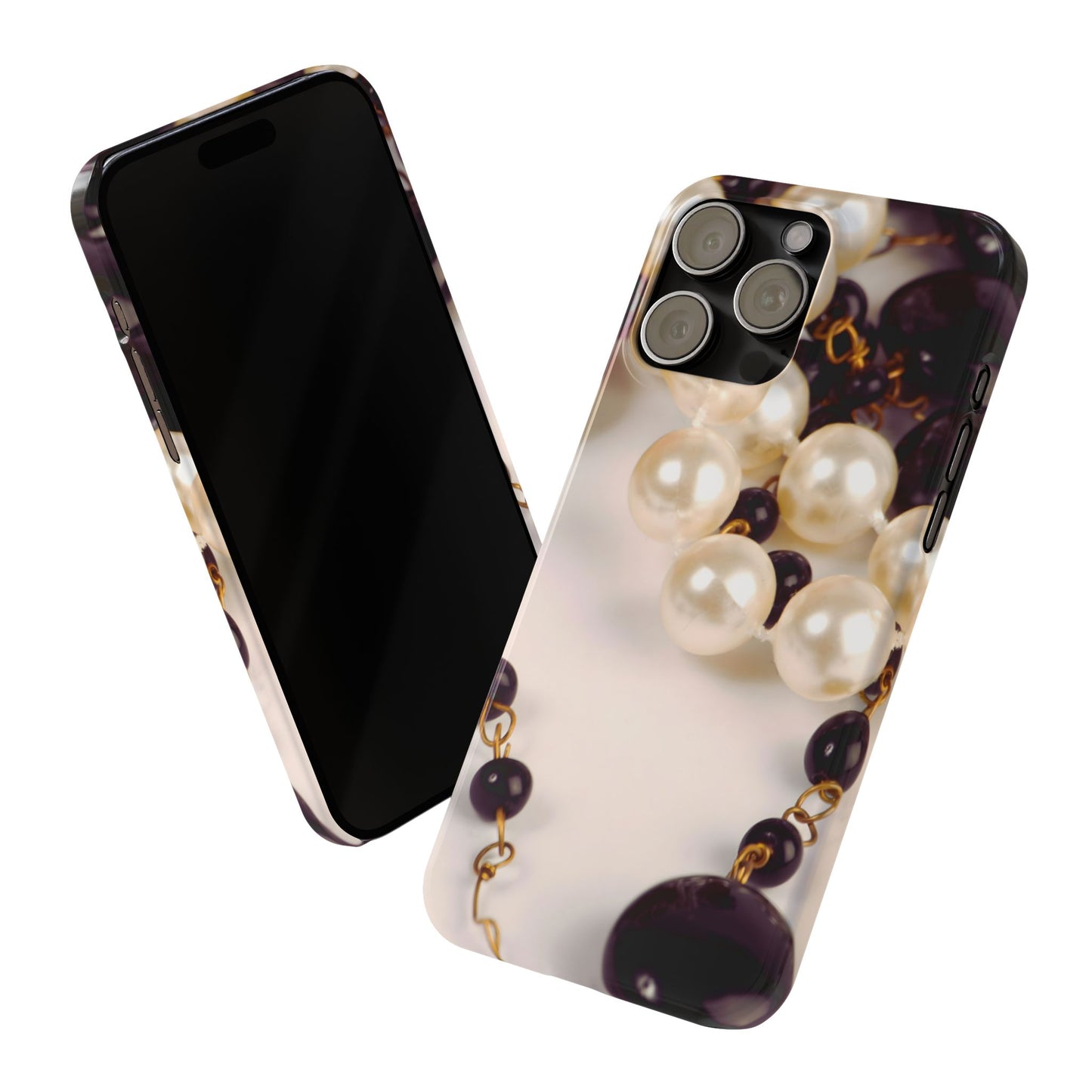 Slim Phone Case – Noir Pearl