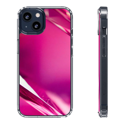 Clear Phone Case – Magenta Motion