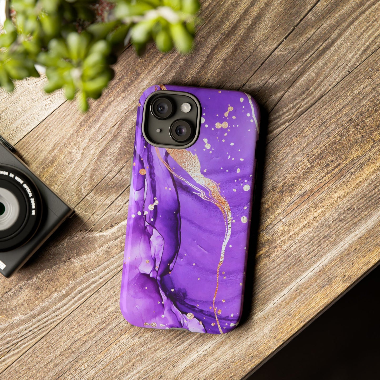 Protective Phone Case – Gilded Violet