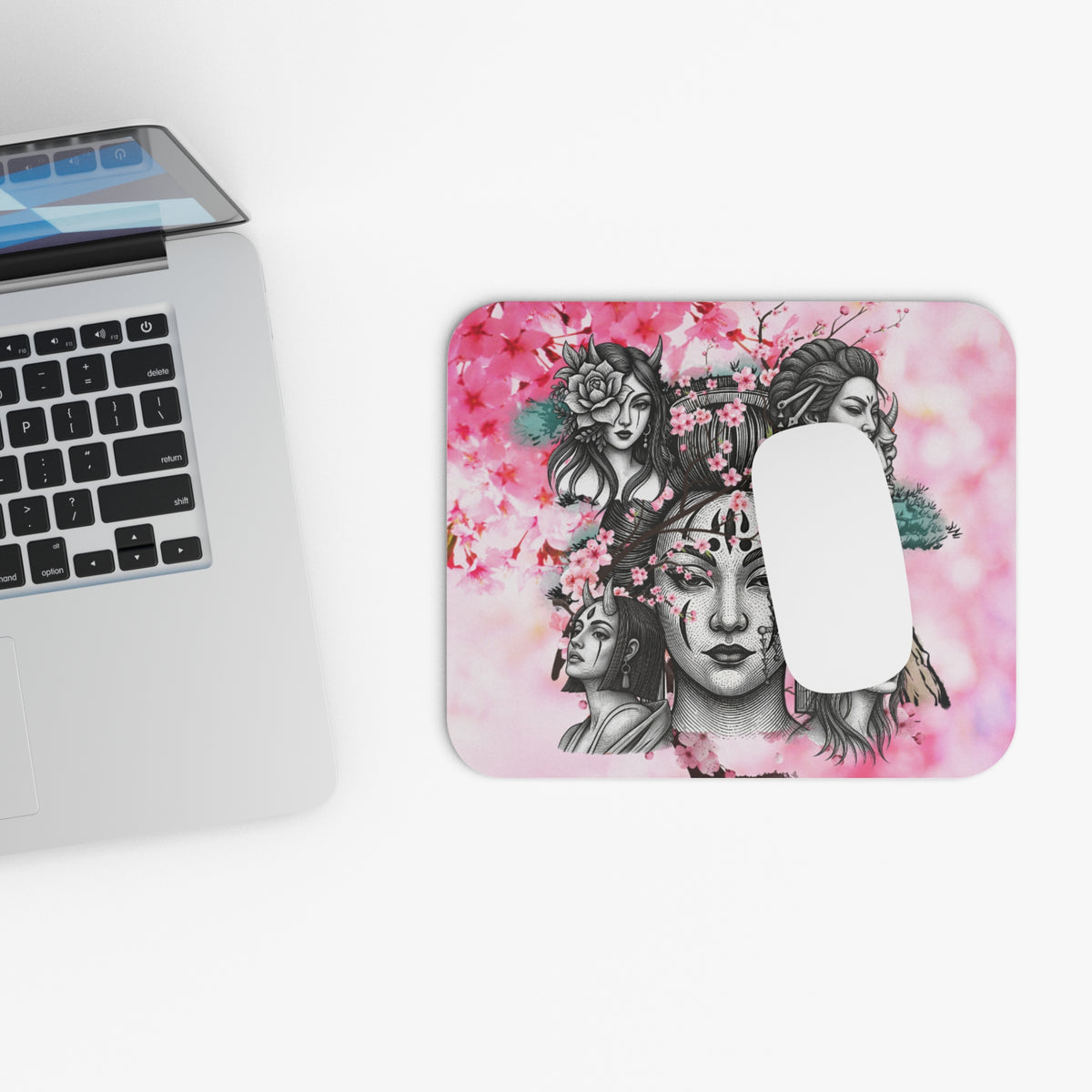 Rectangle Mouse Pad – Blossom & Thorn