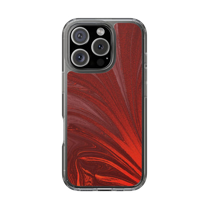 Clear Phone Case – Crimson Current