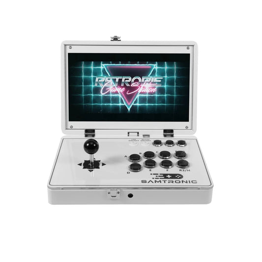 Folding 14-Inch Deluxe Arcade Machine 5000Games (White)