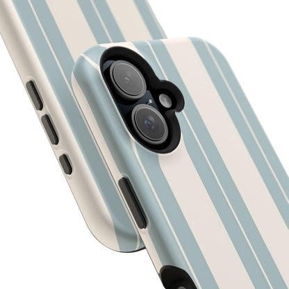 Wireless-Charging Compatible Case – Coastal Stripe