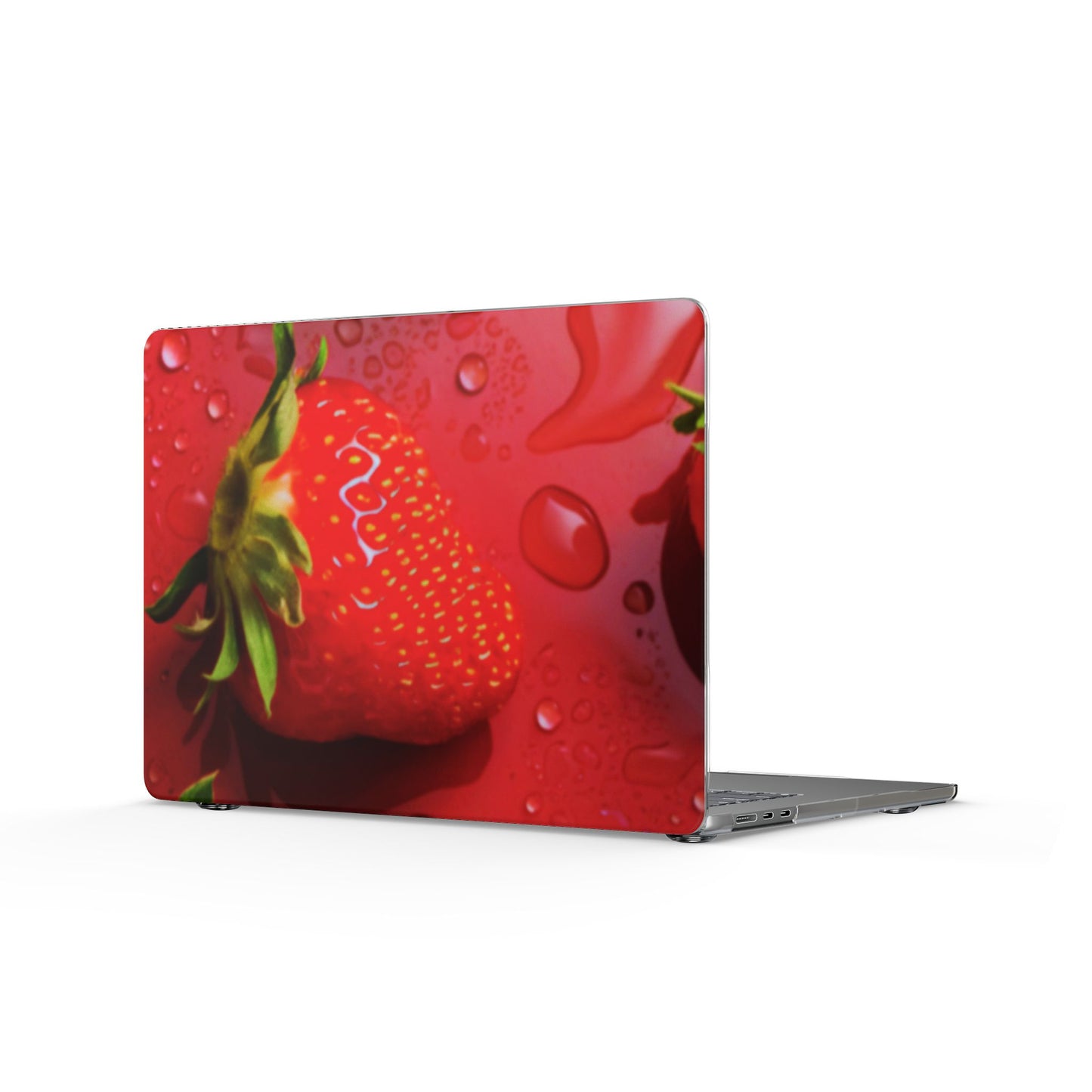 Clear Laptop Case – Strawberry Drip