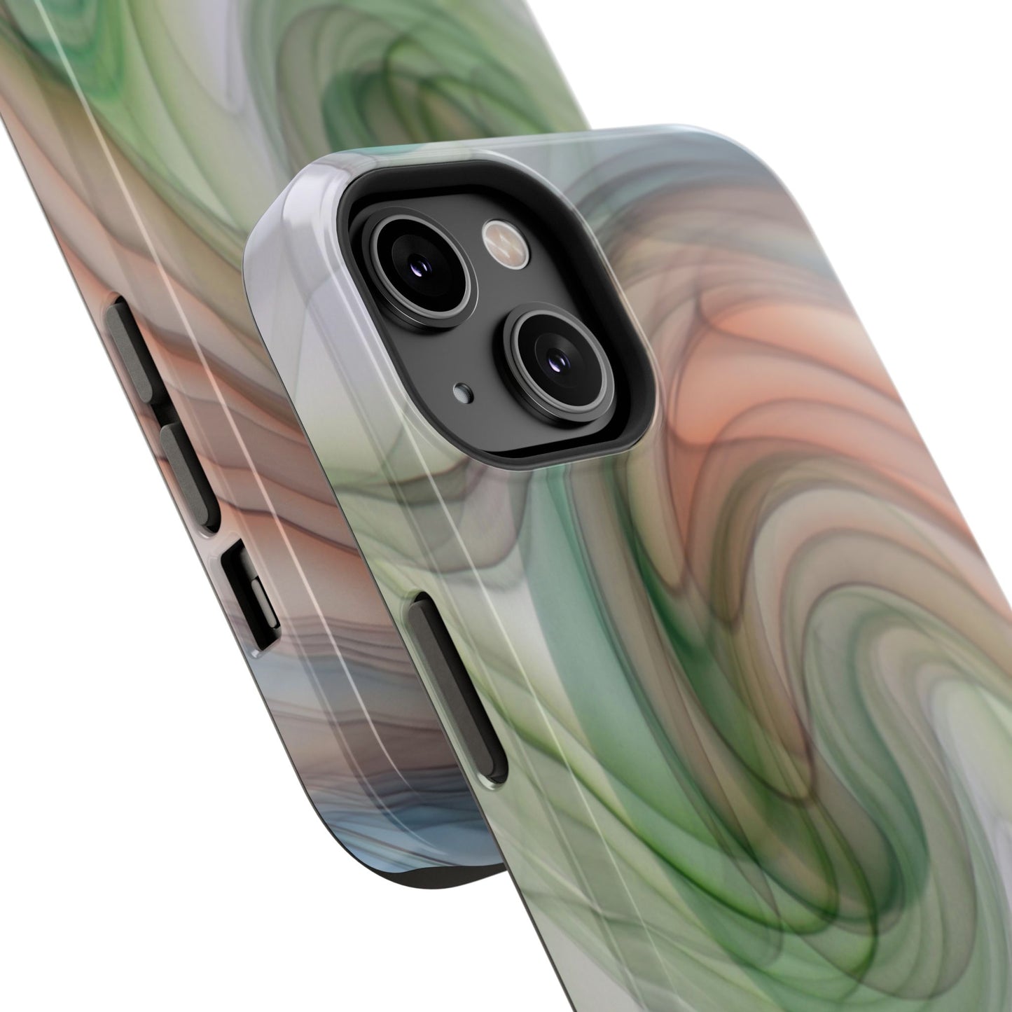 Impact-Resistant Phone Case – Marble Flow