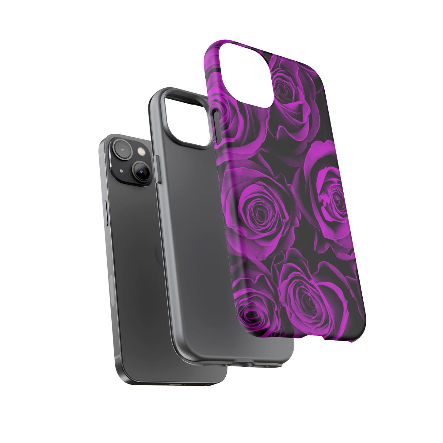 Protective Phone Case – Amethyst Roses