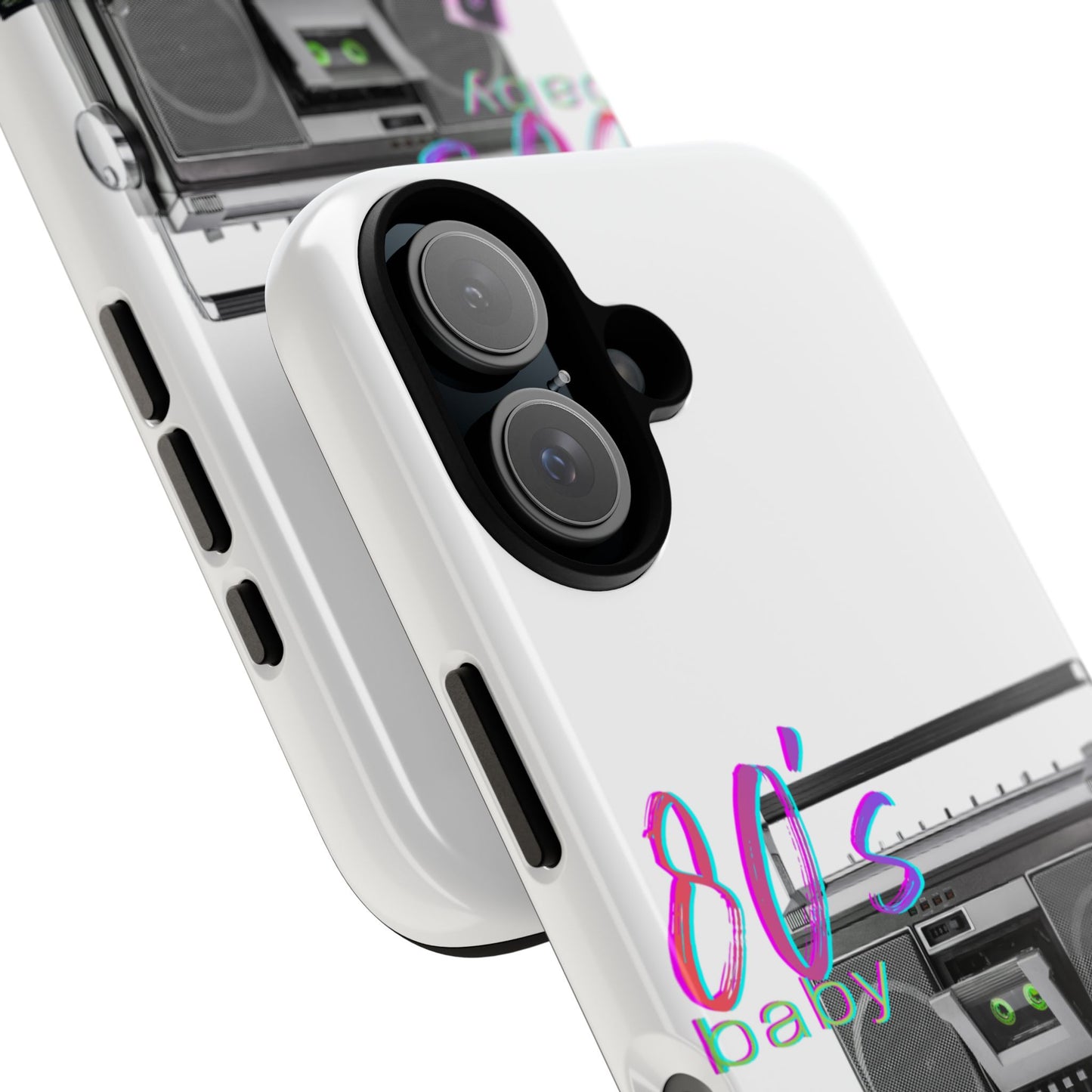 Protective Phone Case – 80’s Baby Retro Boombox Design