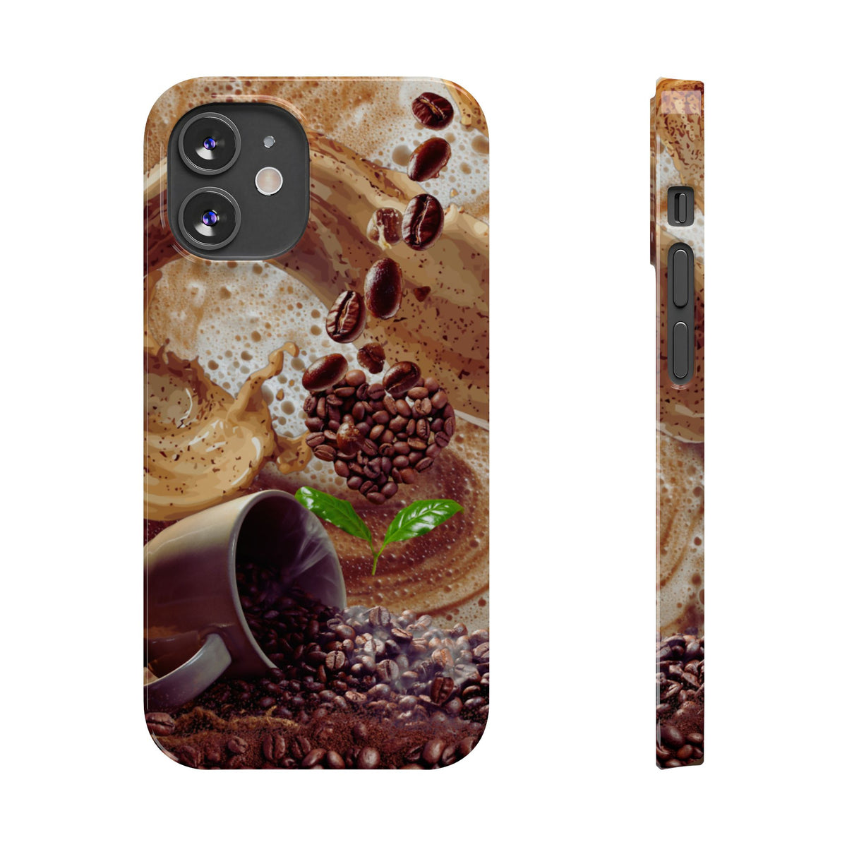 Slim Phone Case – Love at First Sip – Compatible with iPhone 11–17 Series