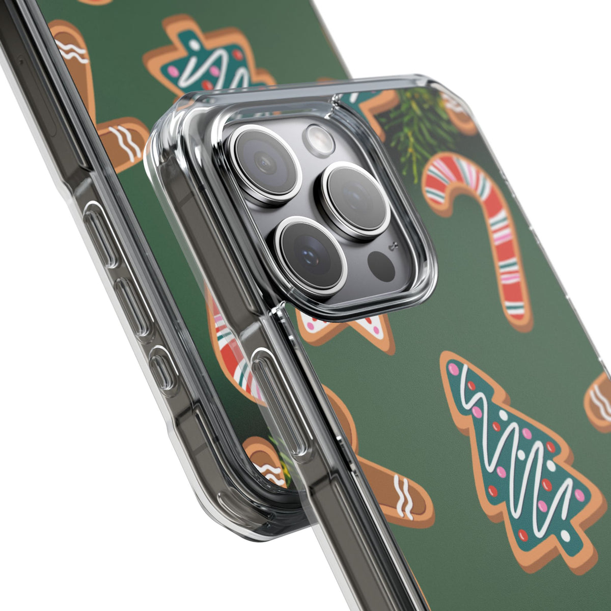 Clear Magnetic Phone Case – Cookie Season – Compatible with iPhone 14–17 Series