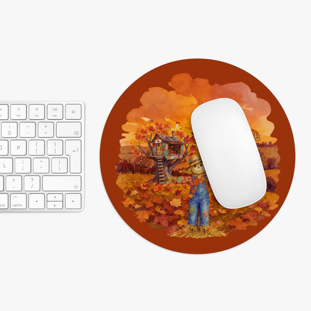 Round Mouse Pad – Sweater Weather