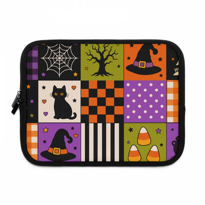 Neoprene Laptop Sleeve – Spooky Patchwork