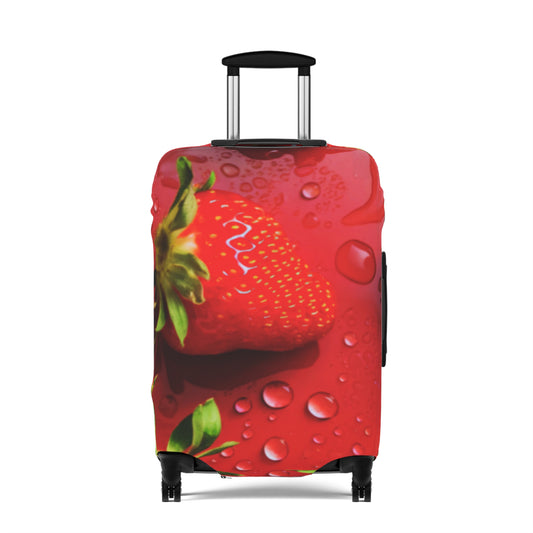 Luggage Cover – Strawberry Drip