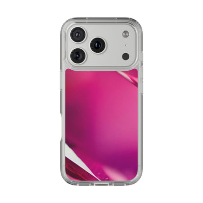 Clear Phone Case – Magenta Motion