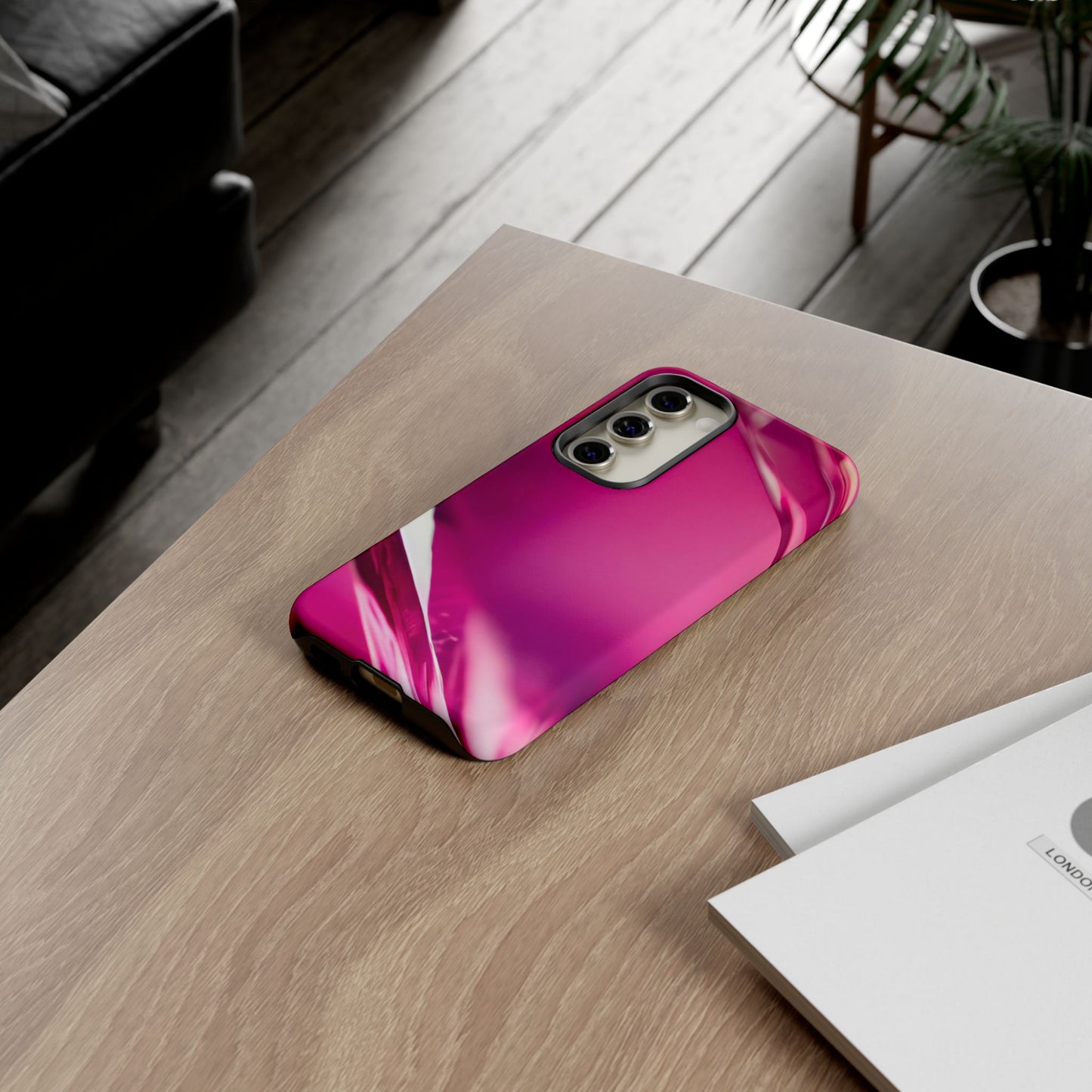 Protective Phone Case – Magenta Motion
