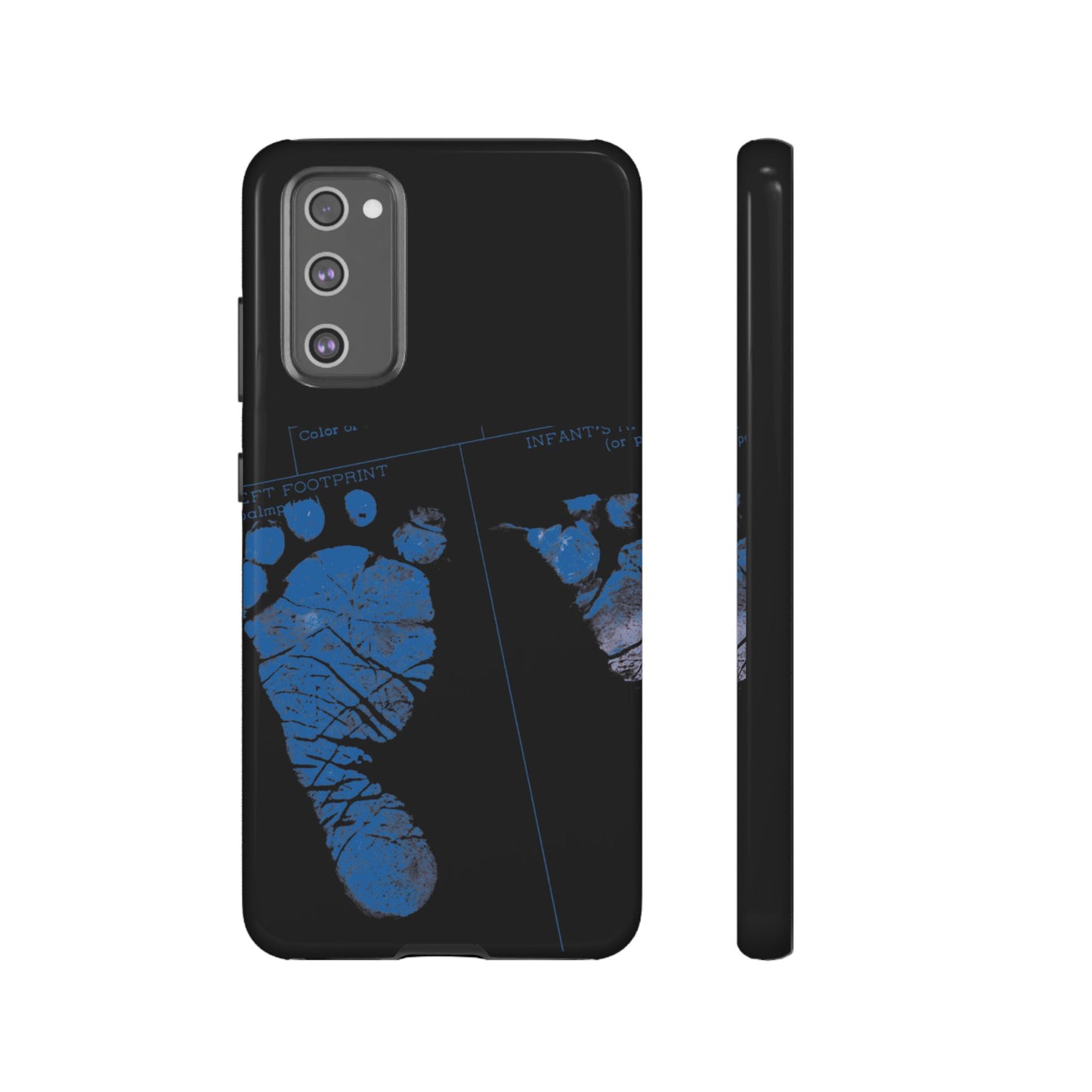 Protective Phone Case – Mom’s Little Blue Footprints