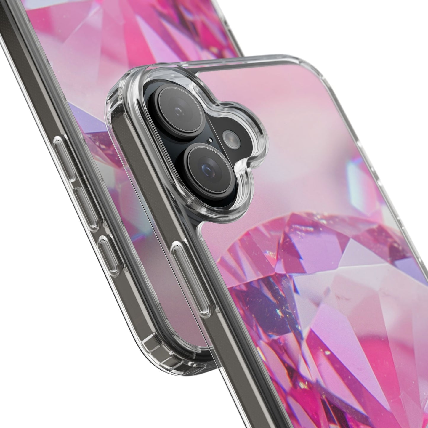Clear Phone Case – Pink Ice