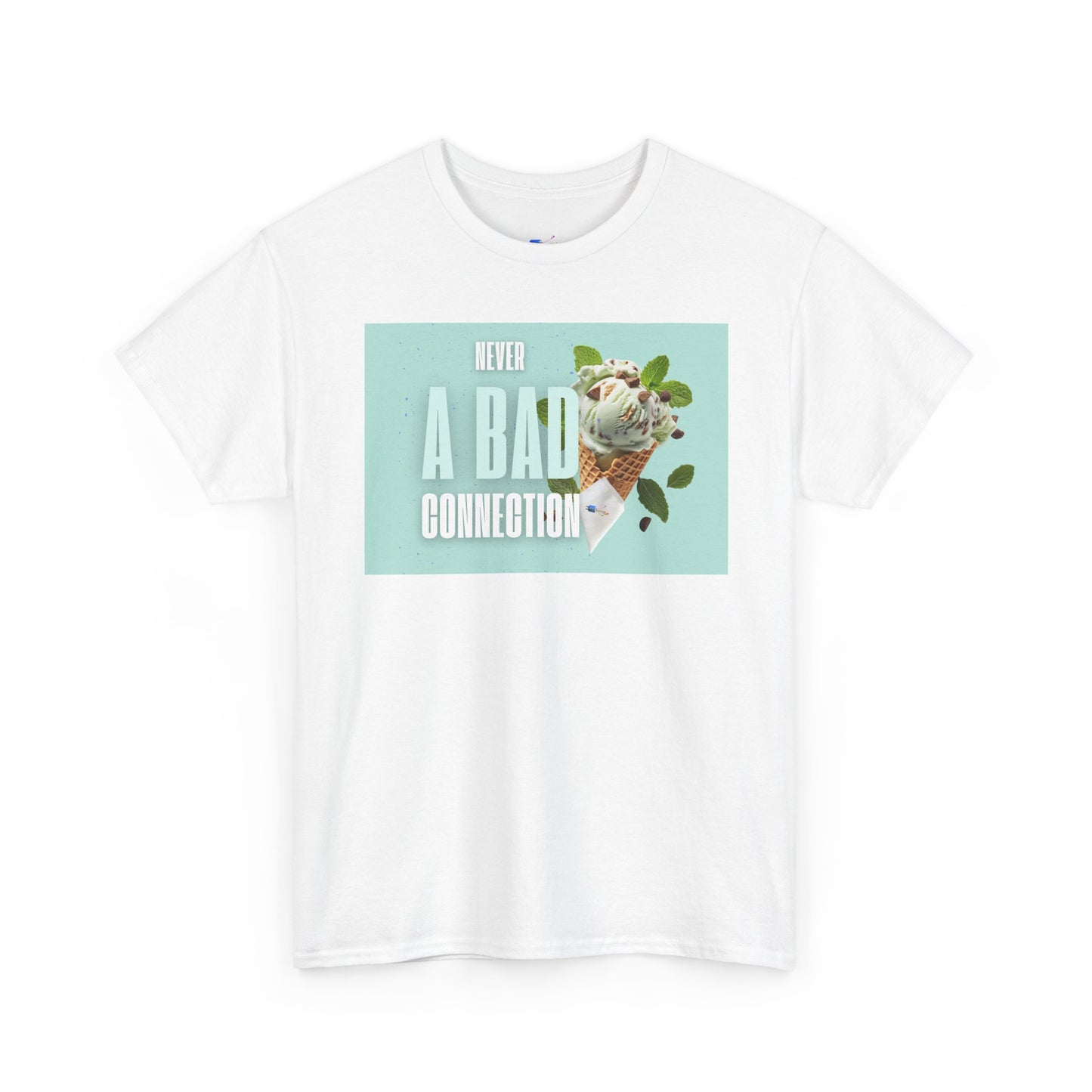 Never a Bad Connection – Mint Ice Cream Graphic T-Shirt