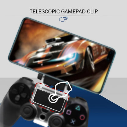 Universal Phone Mount for PS4 & Android Controllers – Adjustable ABS Clip Stand, Foldable Gaming Holder