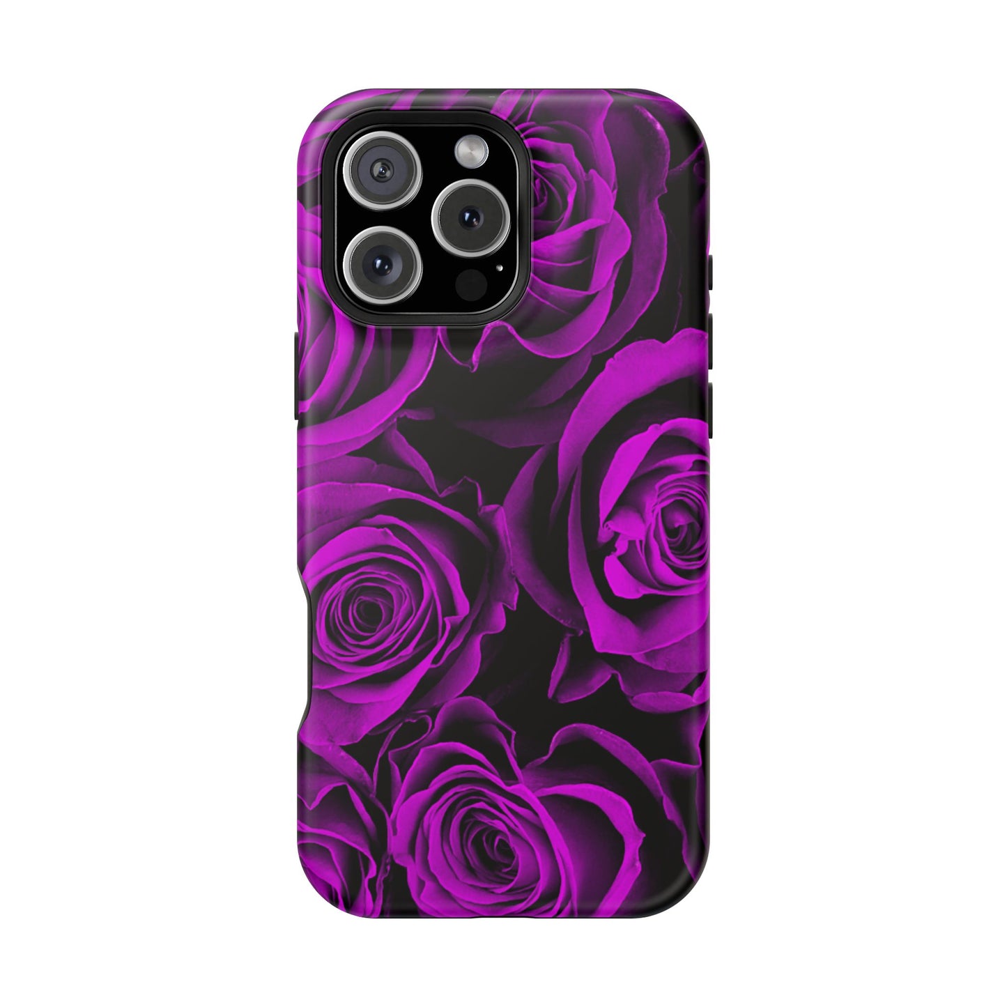 Wireless-Charging Compatible Case – Amethyst Roses