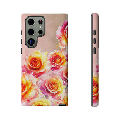 Protective Phone Case – Sunset Roses
